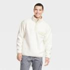 Men's Sherpa Snap Placket Pullover - Goodfellow & Co White