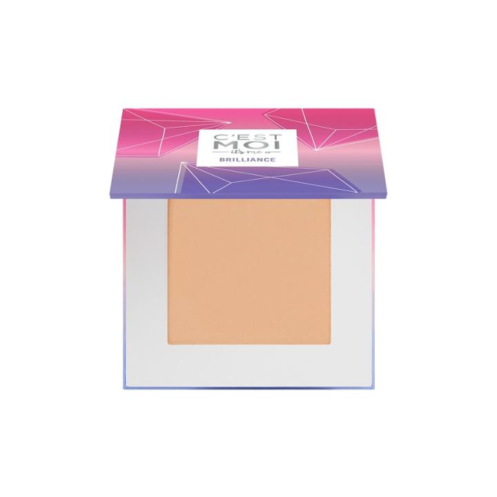 C'est Moi Brilliance Pressed Powder Foundation - Sand (brown)