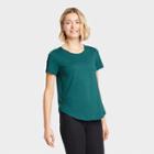 Women's Short Sleeve Essential T-shirt - All In Motion Teal Xs, Women's, Blue