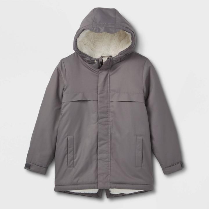 Kids' Playground Parka Jacket - Cat & Jack Gray