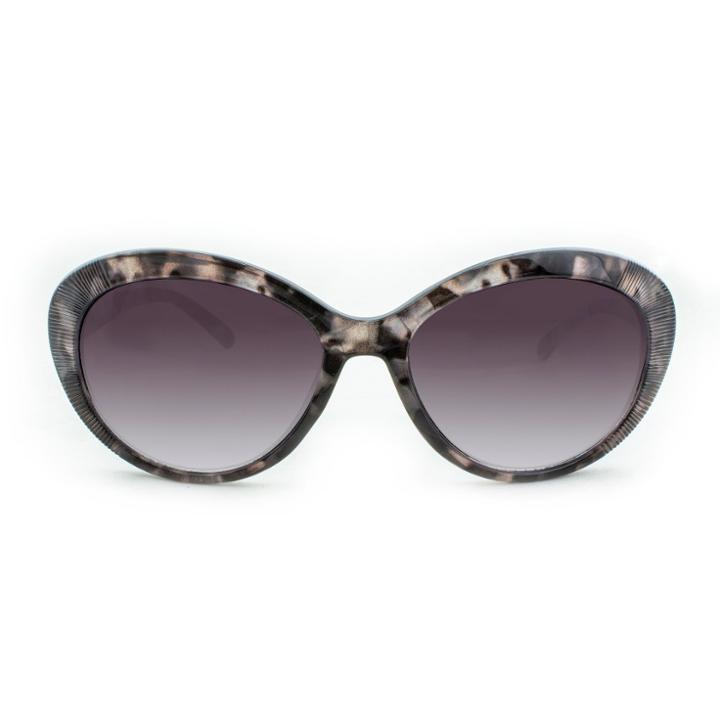 Women's Oval Sunglasses With Smoke Gradient Lens - A New Day Tort, Brown