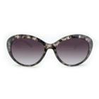 Women's Oval Sunglasses With Smoke Gradient Lens - A New Day Tort, Brown