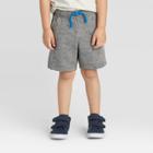 Toddler Boys' Novelty Knit Pull-on Shorts - Cat & Jack Gray 12m, Toddler Boy's