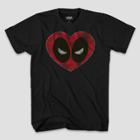 Marvel Men's Deadpool Short Sleeve Graphic T-shirt - Black