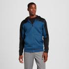 Men's Tech Fleece Color Block Full Zip Hoodie - C9 Champion Teal Regatta L, Size: