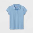 Girls' Short Sleeve Jersey Uniform Polo Shirt - Cat & Jack