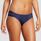Mossimo Women's Modern Double Strap Hipster Bikini Bottom - Navy (blue) -