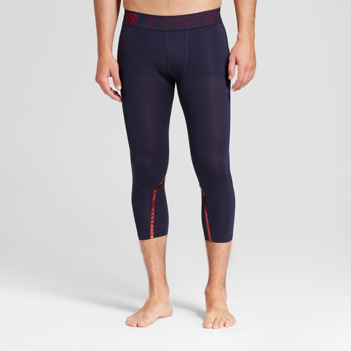 Men's Usa Cropped Compression Tight Leggings - C9 Champion Navy