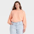 Women's Plus Size Sweatshirt - Universal Thread Orange