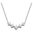 Prime Art & Jewel Sterling Silver Simulated Diamond Necklace, 16, Girl's, Clear