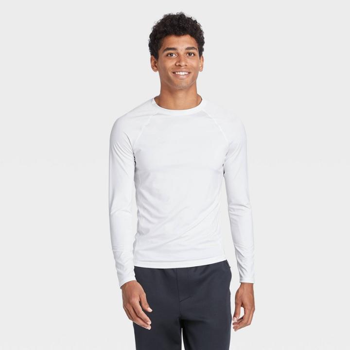 All In Motion Men's Fitted Long Sleeve T-shirt - All In