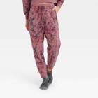 Women's French Terry Acid Wash Jogger Pants - Joylab Berry Red
