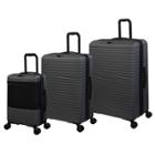 It Luggage Attuned Hardside Large Checked Expandable Spinner 3pc Luggage Set - Dark Gray