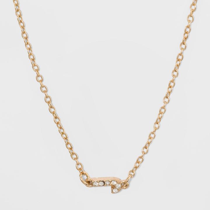 Sugarfix By Baublebar Initial J Alpha Pendant Necklace, Girl's, Gold - J