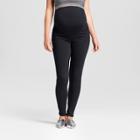 Maternity Crossover Panel Skinny Jeans - Isabel Maternity By Ingrid & Isabel Black