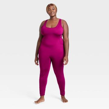 J. Dow Fitness Black History Month Women's Plus Size Bodysuit - Berry Pink