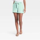 Women's High-rise Tie Waist Shorts - A New Day