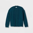 Girls' Short Open Cardigan - Cat & Jack Teal