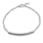Target Women's Elya Cylinder Bar Double Cable Chain Bracelet - Silver -