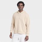 Men's Cotton Fleece Hooded Sweatshirt - All In Motion Khaki