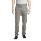 Dickies Men's Skinny Straight Fit Flex Twill Double Knee Pants- Silver Gray