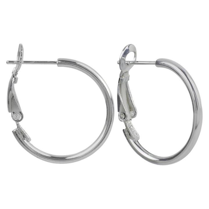 Distributed By Target Sterling Silver Half Hoop Post Earring -