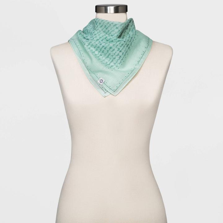 Women's Printed Bandana - Universal Thread Green