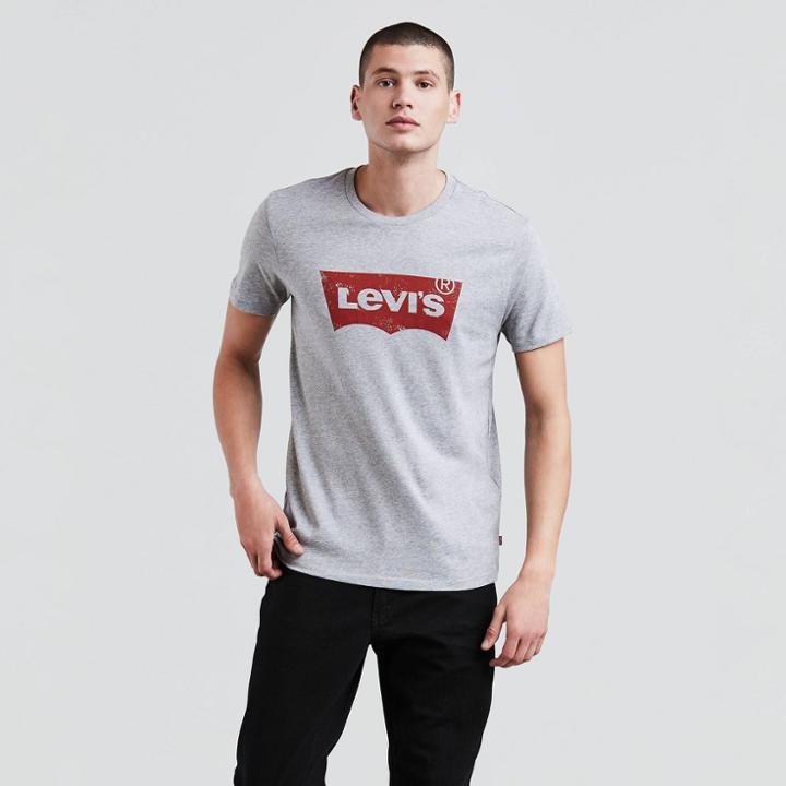 Levi's Men's Classic Logo Crew Neck T-shirt - Gray