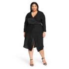 Women's Plus Size Wrap Dress - Cushnie For Target Black