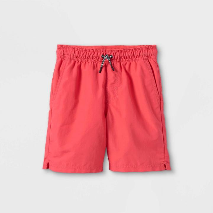 Boys' Solid Swim Trunks - Art Class Neon Pink