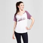 Women's Coffee Split Neck Graphic T-shirt White Xs - Grayson Threads (juniors')