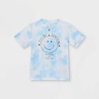 Toddler Boys' 'ray Of Sunshine' Tie-dye Short Sleeve T-shirt - Art Class White