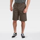 Dickies Men's 11 Plaid Flat Front Shorts - Brown
