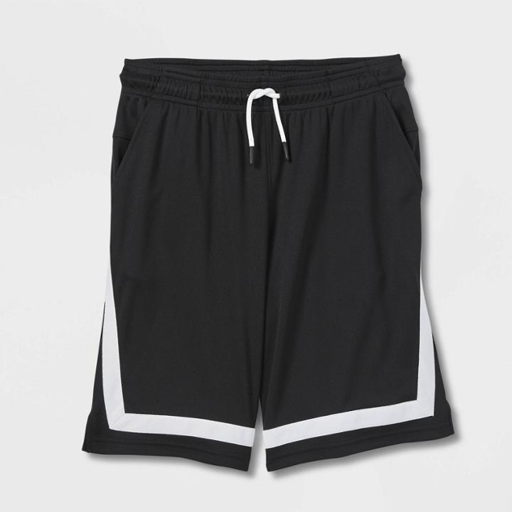 Boys' Side Striped Mesh Shorts - All In Motion Black