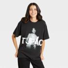 Women's Tupac Westside Short Sleeve Oversized Graphic T-shirt - Black