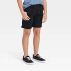 Boys' Pull-on Above The Knee Knit Sport Shorts - Art Class Black