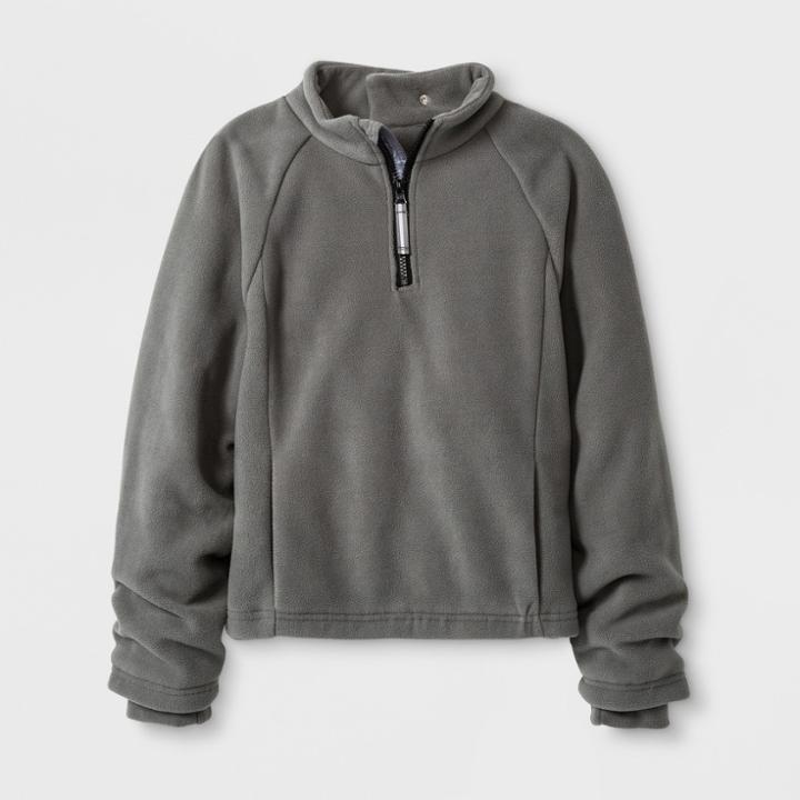 Boys' Adaptive Fleece Jacket - Cat & Jack Gray