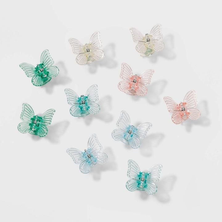 Butterfly Claw Clip Set 10pc - Wild Fable Cools