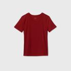 Women's Short Sleeve Rib T-shirt - A New Day Red