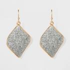 Distributed By Target Women's Hanging Earrings With Glitter Paper Discs - Gold/silver