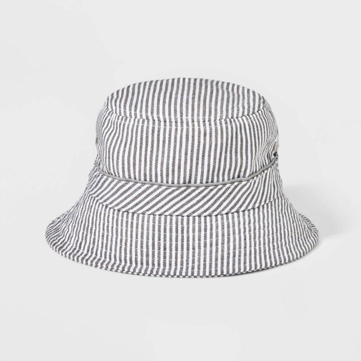 Baby Boys' Striped Bucket Hat - Cat & Jack White