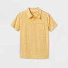 Boys' Knit Polo Short Sleeve Shirt - Cat & Jack Yellow
