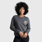 Women's United By Blue Bloom Wildly Graphic Pullover Sweatshirt - Charcoal