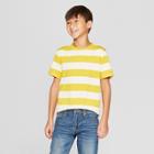 Boys' Short Sleeve Stripe T-shirt - Cat & Jack Yellow