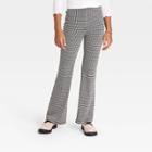 Girls' Pont Flare Pants - Art Class Black Checkered