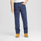 Dickies Men's Relaxed Straight Fit Double Knee Denim 6-pocket Jeans - Stone Washed