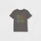 Boys' Short Sleeve Emoji Graphic T-shirt - Cat & Jack Gray