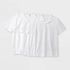 Boys' 5pk Short Sleeve Pique Uniform Polo Shirt - Cat & Jack True White