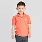 Toddler Boys' Polo Shirt - Cat & Jack Coral 12m, Toddler Boy's, Orange