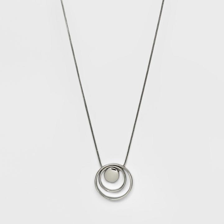Long Circle Pendant Necklace - A New Day